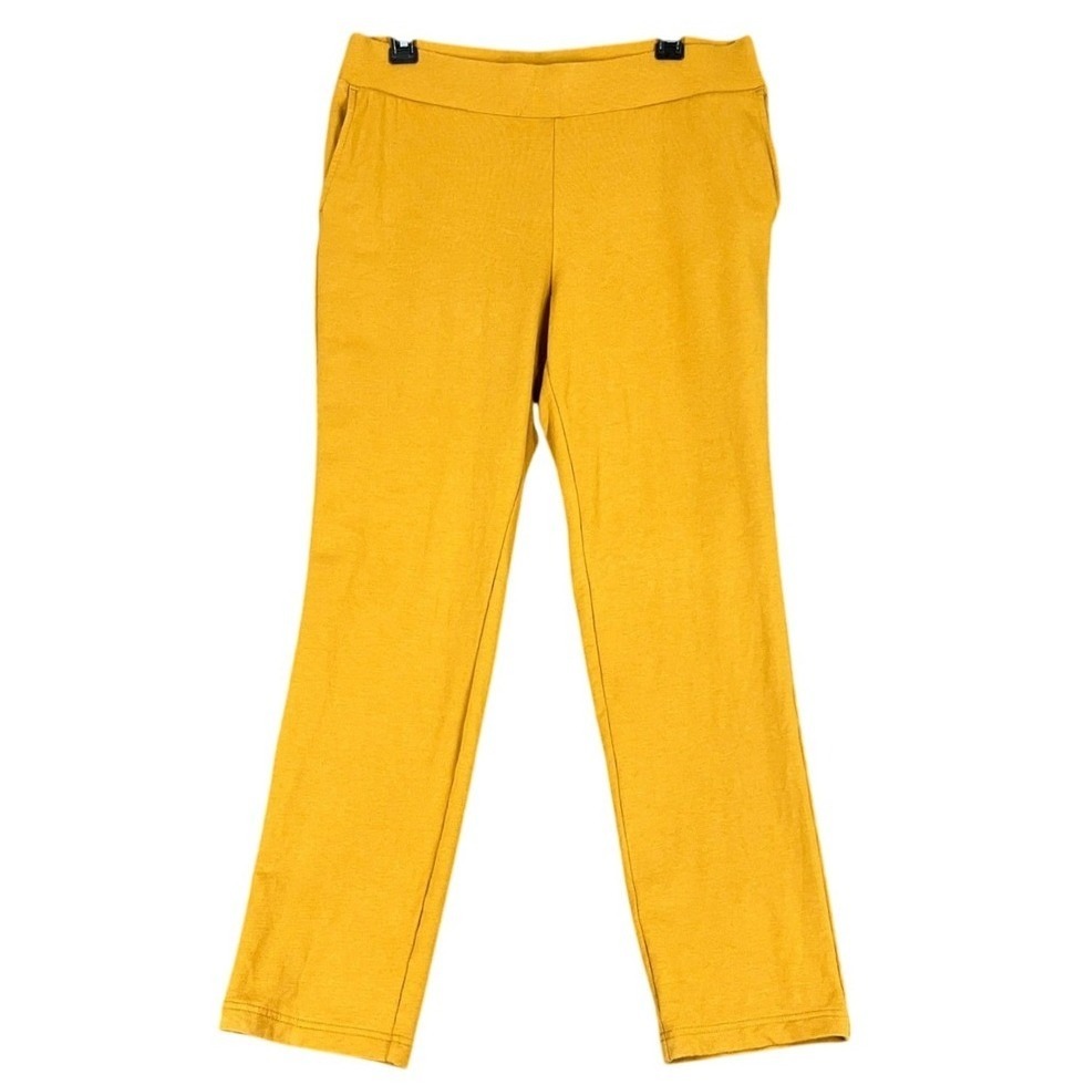 Pure Jill Affinity French Terry Slim Leg Pants Pima Cotton Tencel Mp Womens